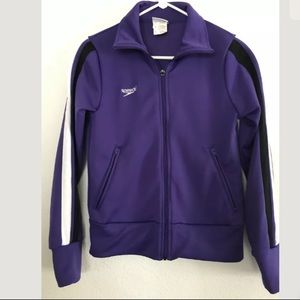 Speedo Girls Warm Up Track Jacket Size XS